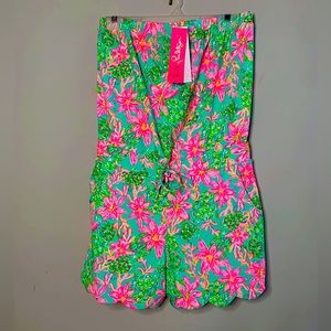 Lily Pulitzers most popular print in a fun romper.
